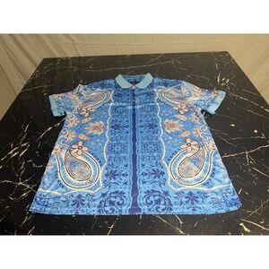 BAROCCO Urban Fashion Tropical Design Polo, size 3XL
